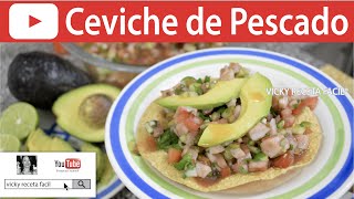 CEVICHE DE PESCADO  Vicky Receta Fácil [upl. by Clara]