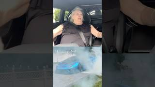 Lamborghini on fire prank with grandmom in car [upl. by Aicirtap129]