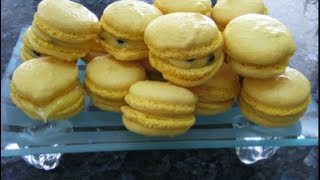 Passionfruit French Macarons Leias Baking Corner [upl. by O'Neill]