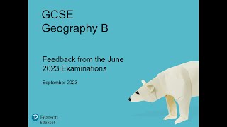 Pearson Edexcel GCSE Geography B Exam Feedback 2023 [upl. by Idnar]