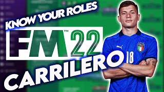 FM22  BEST PLAYER ROLES  FOOTBALL MANAGER 2022  CARRILERO [upl. by Ettelrac]