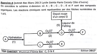 EXERCICE CHIMIE ORGANE TleD TYPE BAC 2025 [upl. by Ainattirb961]