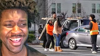 Reacting To Towing Strangers Car Prank [upl. by Roddie469]