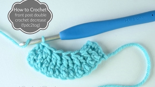 How to Crochet Front Post Double Crochet Decrease fpdc2tog [upl. by Butterfield]