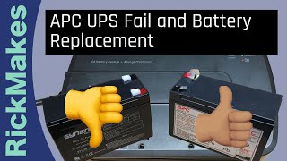 APC UPS Fail and Battery Replacement [upl. by Garald415]