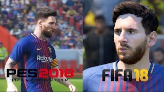 FIFA 18 und PES 2018 im Grafikvergleich [upl. by Melantha]