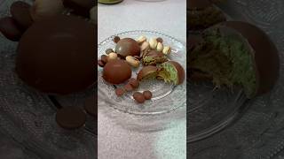 Dubai csokoládé bonbon ReceptIGTiktok recept dubai dubaichocolate csokoládé pisztácia food [upl. by Nacul350]