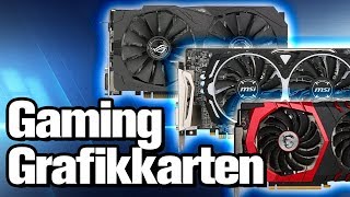 Die besten GamingGrafikkarten UNTER 400 EURO im Test 2017  GamingPC Kaufberatung AMD Nvidia [upl. by Haroved]