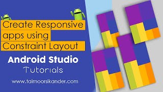 Create a responsive design in android studio to fit all screen sizes using Constraint layout [upl. by Giarla441]