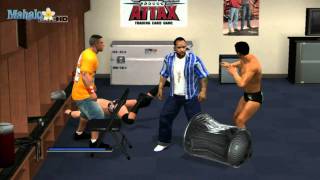 Smackdown Vs Raw 2011  Road to Wrestlemania  John Cena Backstage Brawl [upl. by Karlee173]