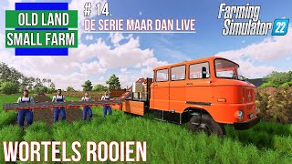 WORTELS ROOIEN Old land small farm 🔴 LIVE 🔴 deel 14 fs22 fs25 [upl. by Gael374]