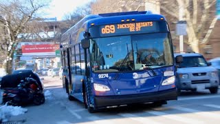 MTA Bus Company 2023 New Flyer XD40 9274 on the Q69 at 21st Street and 41st Avenue [upl. by Nahtannoj835]