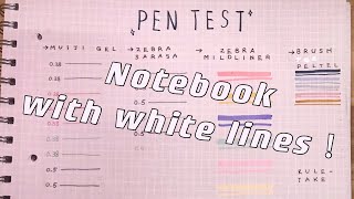 Pen test on white lined notebook [upl. by Eico416]