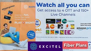 ₹799 month Excitel Fiber plan in Jan 2022  Get access to 4 OTT amp 150 Live channels  Play Box TV [upl. by Salamanca]