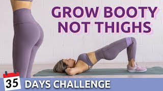 35 days Booty Challenge 🍑 With or Without Resistance Bands [upl. by Idelia]