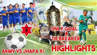 3rd RUMPUM JHAPA GOLDCUP 2074 FINAL HIGHLIGHTS ll JHAPA XI vs TRIBHUVAN ARMY ll 78 ll [upl. by Schlesinger]