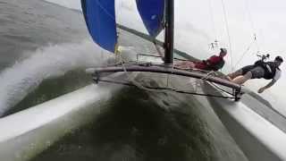 Hobie 16 Pitchpole Super Slow Motion [upl. by Wainwright613]