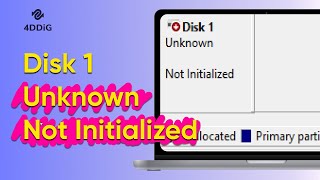 Disk 1 Unknown Not Initialized  How To Fix Disk 1 Unknown Not Initialized Issue Windows 11108 [upl. by Nelan]