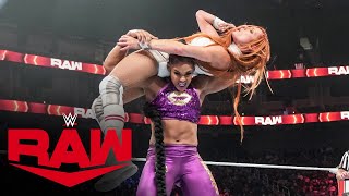 Bianca Belair amp Sasha Banks vs Becky Lynch amp Charlotte Flair Raw Oct 11 2021 [upl. by Vida]