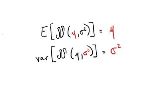 Valor esperado e variância da VA Gaussiana [upl. by Yuri]