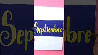 Escribiendo Septiembre en una Portada para Bujo o Agenda [upl. by Rett876]