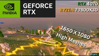 RTX 4070  Ryzen 7 7800X3D Fortnite Chapter 5 Season 1  Solos  performance mode  High Meshes [upl. by Dercy]