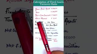 How to calculate fixed assets turnover ratio  ratio analysis class 12 [upl. by Mccarthy282]