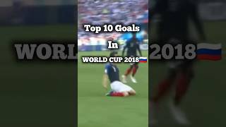 Top 10 Goals in World Cup 2018🇷🇺 [upl. by Ariec]