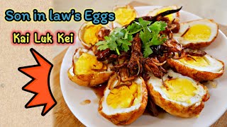 Thai food recipe son in law egg （ KAI LUK KEI ）泰国简单美食食谱 女婿煎蛋 [upl. by Akimyt139]