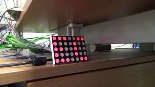 7x5 LED MATRIX very simply driving by ATMEGA [upl. by Lihkin]