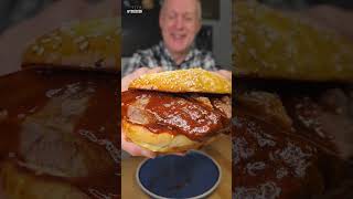 Ribwich viralvideo food stitch youtubeshorts foodie barbecue like reaction viralshort [upl. by Niknar]