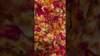 Halal pizza chicken meat jalapenos chilionions cheese [upl. by Kinnie]