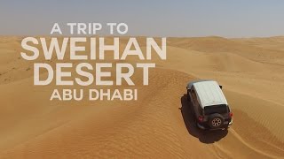 Sweihan Desert with DJI Drone and Toyota FJ Cruiser [upl. by Onibla]