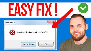 Easy Fix Acrobat Failed To Load Its Core DLL Step By Step [upl. by Frierson982]