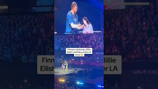 Billie Eilish Celebrates Her 23rd Birthday At Her Concert In Los Angeles  Billboard Shorts [upl. by Elidad]