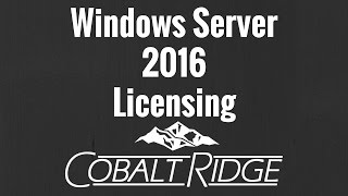 Windows Server 2016 Licensing Simplified [upl. by Yeltneb]