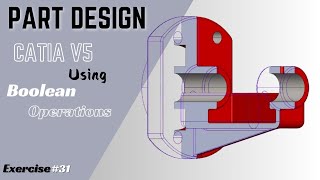 CATIA V5 Master the Art of Complex Part Design  Exercise 31 [upl. by Pirali]