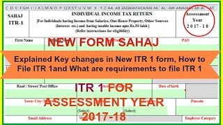 How to file income tax return online for salaried persons for FY 201617 and AY 201718 New ITR1 [upl. by Yclehc]