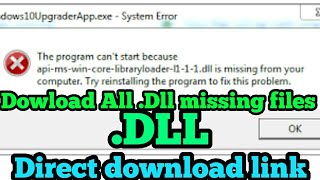 free download all missing api ms crt dll files with direct download link only for 64 bit windows [upl. by Doelling798]