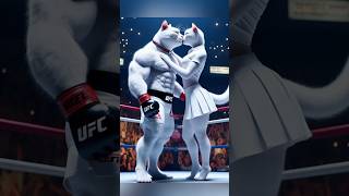 Cat vs Deer 🦌 😱😱 🔥🔥 catlover kitten cutecat shorts trending boxing viralvideo [upl. by Oniger]