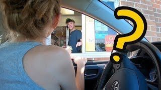 ORDERING PREVIOUS CUSTOMERS FOOD AT THE DRIVE THRU [upl. by Copp]