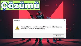 Valorant Secure Boot Hatası ÇÖZÜMÜ  Van9001 [upl. by Amieva]