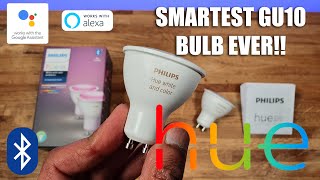 Philips Hue GU10 Smart Spotlight LED with Bluetooth Unboxing and Setup [upl. by Wilber]