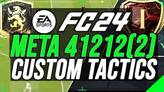 BEST META 412122 TIKITAKA ATTACKING TACTICS ULTIMATE CUSTOM TACTICS  FC 24 [upl. by Annaxor290]