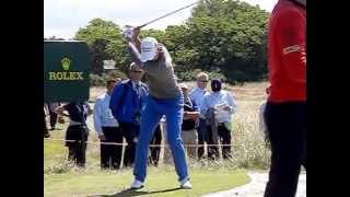 Henrik Stenson golf swing longiron faceonview July 2014 [upl. by Towny433]