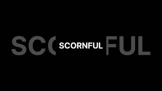 Meaning of scornful scornful englishwords englishlanguage englishlearning vocabulary [upl. by Silvano]