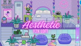 Toca Boca Aesthetic Y2K Loft Maker 🌸💜Toca Life World 🌍 [upl. by Lot421]