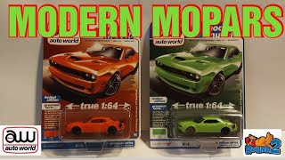 Unboxing Auto World High Impact 2019 Dodge Challenger RT Scat Pack versions A amp B [upl. by Yeldarb]