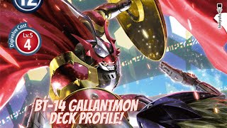 DIGIMON TCG BT14  Gallantmon Deck Profile [upl. by Correna812]