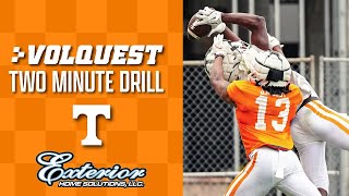 Tennessee Football Volquest 2Minute Drill Vols wide receivers creating completion I Volunteers [upl. by Arukas]